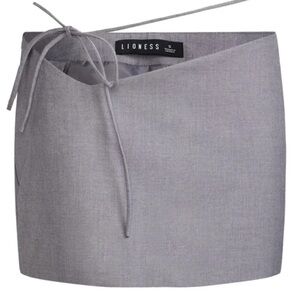 Lioness diez mini skirt in slate grey